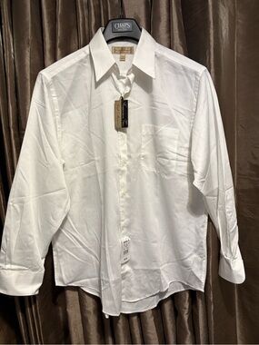 croft & barrow White Long-Sleeve Dress Shirt